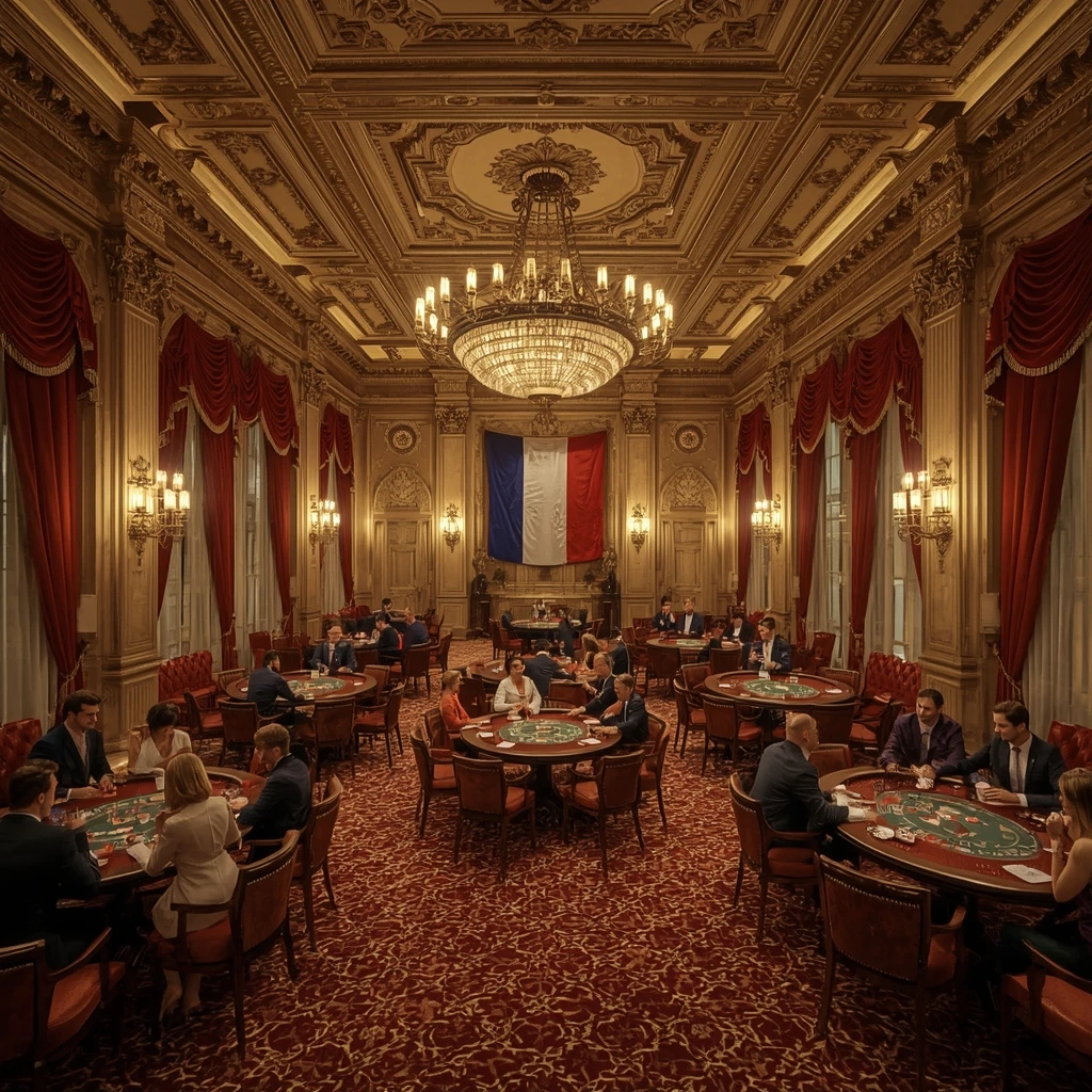 Le casino et le drapeau français SG CASINO